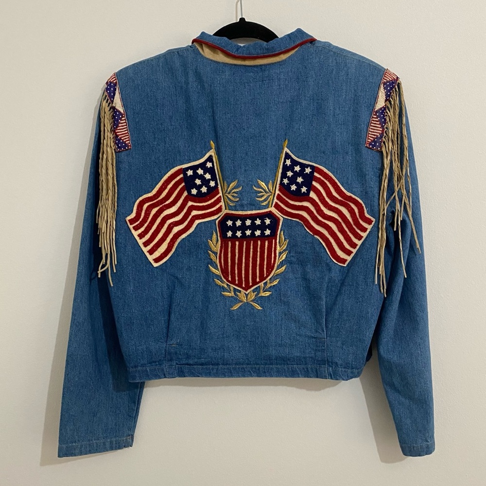 Double D Ranch American Flag Jacket Size Medium